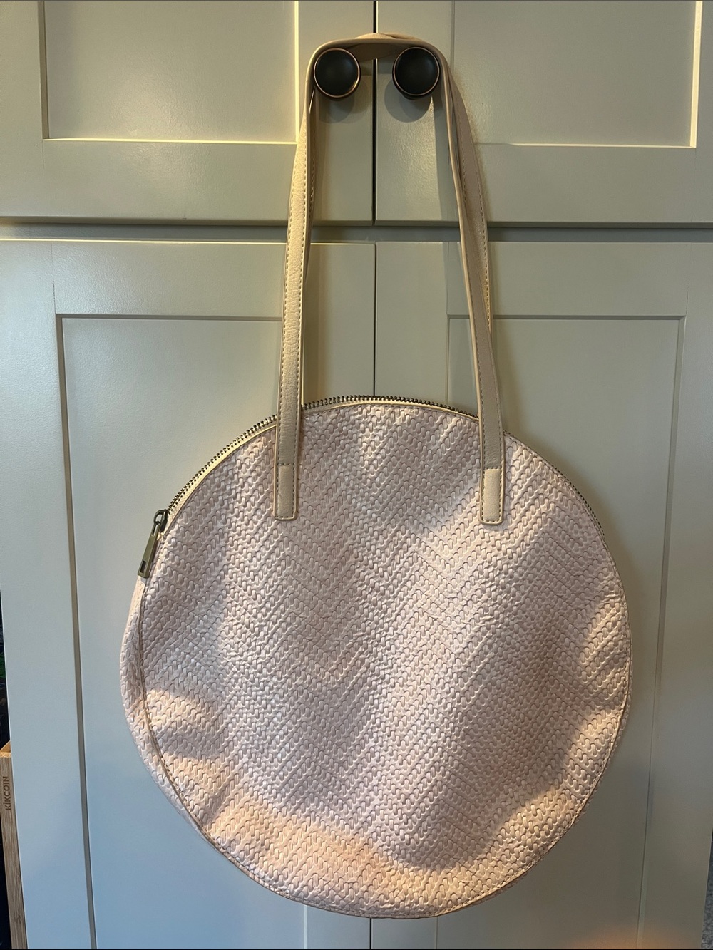 Anthropologie large round woven tote!